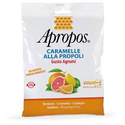 APROPOS CARAMELLE ALLA PROPOLI GUSTO AGRUMI 50 G - Farmafamily.it