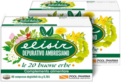 ELISIR DEPURATIVO AMBROSIANO 80 COMPRESSE 21,20 G - Farmafamily.it