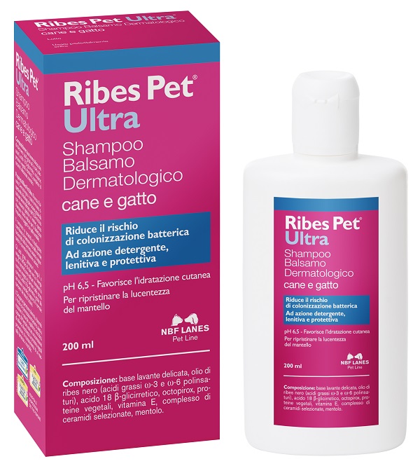 RIBES PET ULTRA SHAMPOO DERMATOLOGICO FLACONE 200 ML - Farmafamily.it