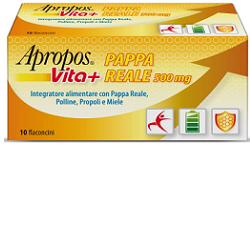 APROPOS VITA+ PAPPA REALE 500 MG 10 FLACONCINI 10 ML - Farmafamily.it