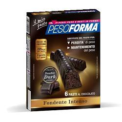 PESOFORMA BARRETTA DOUBLE DARK 6 PASTI 12 X 31 G - Farmafamily.it