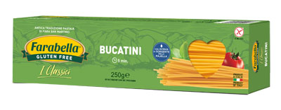 FARABELLA BUCATINI PASTA SENZA GLUTINE 250 G - Farmafamily.it