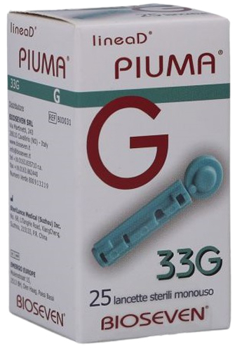 LANCETTE PUNGIDITO LINEA D PIUMA GAUGE 33 25 PEZZI - Farmafamily.it