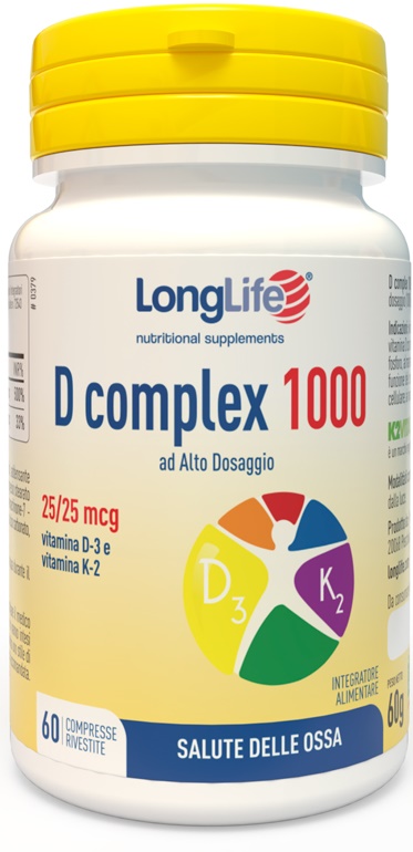 LONGLIFE D COMPLEX 1000 60 COMPRESSE - Farmafamily.it