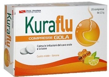 KURAFLU GOLA LIMONE/MIELE 20 COMPRESSE - Farmafamily.it