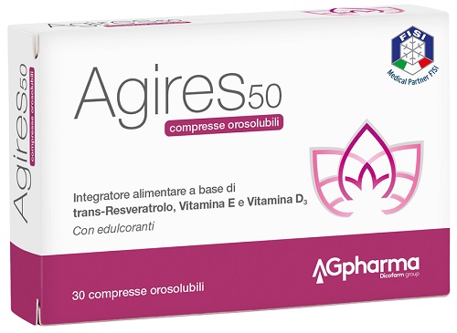 AGIRES 50 30 COMPRESSE OROSOLUBILI SCATOLA 5,4 G - Farmafamily.it