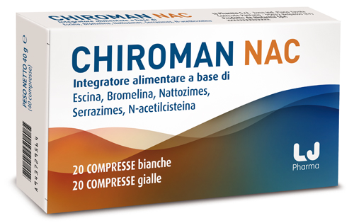CHIROMAN NAC 20 COMPRESSE BIANCHE + 20 COMPRESSE GIALLE - Farmafamily.it