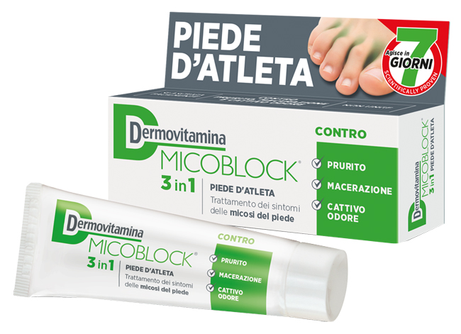 DERMOVITAMINA MICOBLOCK 3 IN 1 PIEDE D'ATLETA 30 ML - Farmafamily.it