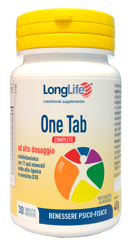 LONGLIFE ONE TAB COMPLETE 30 TAVOLETTE RIVESTITE - Farmafamily.it