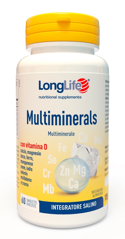 LONGLIFE MULTIMINERALS 60 TAVOLETTE RIVESTITE - Farmafamily.it