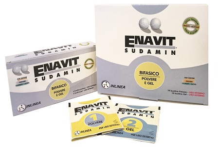 ENAVIT SUDAMIN BIFASICO 6 BUSTINE POLVERE + 6 BUSTINE GEL - Farmafamily.it