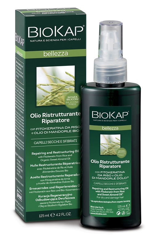 BIOKAP BELLEZZA OLIO RISTRUTTURANTE RIPARATORE 125 ML BIOSLINE - Farmafamily.it