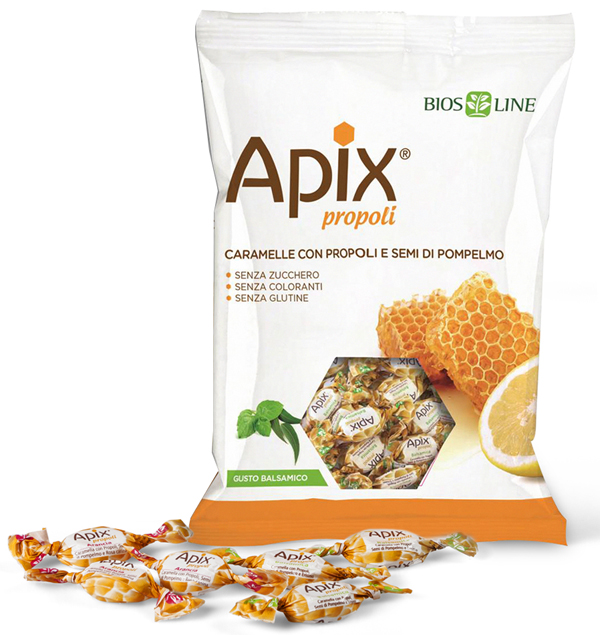APIX PROPOLI CARAMELLA BALSAMICA 50 G BIOSLINE - Farmafamily.it