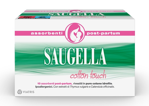 SAUGELLA COTTON TOUCH ASSORBENTI POSTPARTUM 10 PEZZI - Farmafamily.it