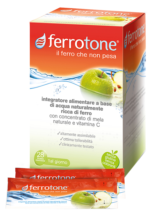 FERROTONE APPLE 28 SACCHETTI 25 ML - Farmafamily.it