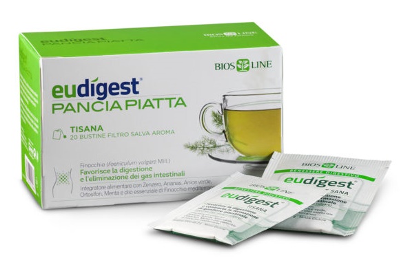 BIOSLINE EUDIGEST TISANA DOPOPASTO 20 BUSTE 40 G - Farmafamily.it