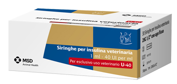 SIRINGA INSULINA USO VETERINARIO MSD-AH 30 SIRINGHE 40 UI/ML - Farmafamily.it