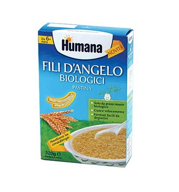 HUMANA FILI D'ANGELO PASTINA BIOLOGICA 320 G - Farmafamily.it