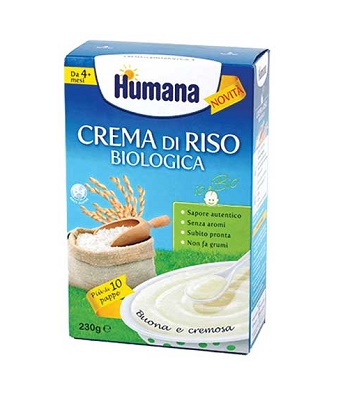 HUMANA CREMA DI RISO BIOLOGICO 230 G - Farmafamily.it