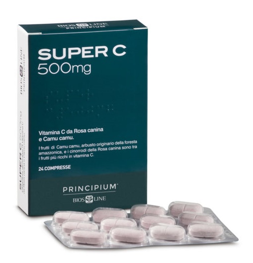 PRINCIPIUM SUPER C 500 24 COMPRESSE 24,2 G - Farmafamily.it