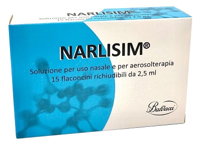 NARLISIM SOLUZIONE PER USO NASALE E AEROSOLTERAPIA 15 FLACONCINI RICHIUDIBILI DA 2,5 ML L'UNO - Farmafamily.it