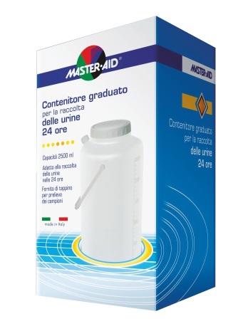 CONTENITORE RACCOLTA URINA MASTER-AID 24 H 2500 ML - Farmafamily.it