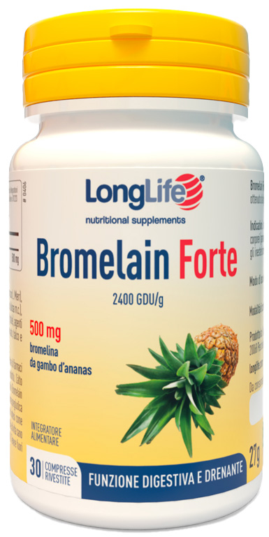 LONGLIFE BROMELAIN FORTE 30 COMPRESSE - Farmafamily.it