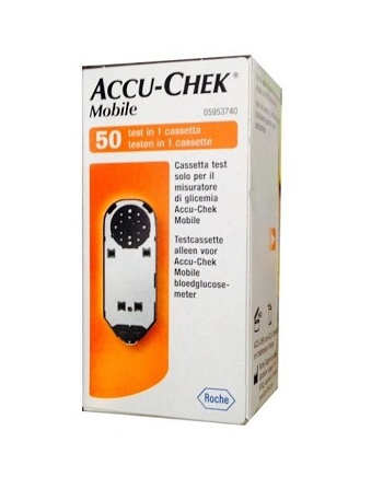STRISCE MISURAZIONE GLICEMIA ACCU-CHEK MOBILE 50 TEST MIC 2 - Farmafamily.it