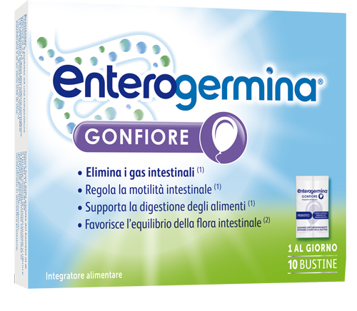 ENTEROGERMINA GONFIORE 10 BUSTINE DUOCAM - Farmafamily.it