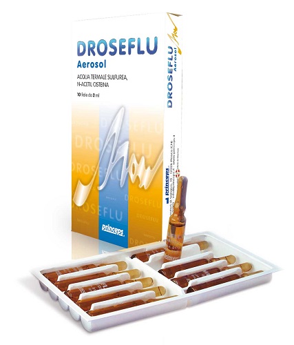 DROSEFLU FIALE AEROSOL ACQUA TERMALE SULFUREA 10 FIALE DA 2 ML - Farmafamily.it