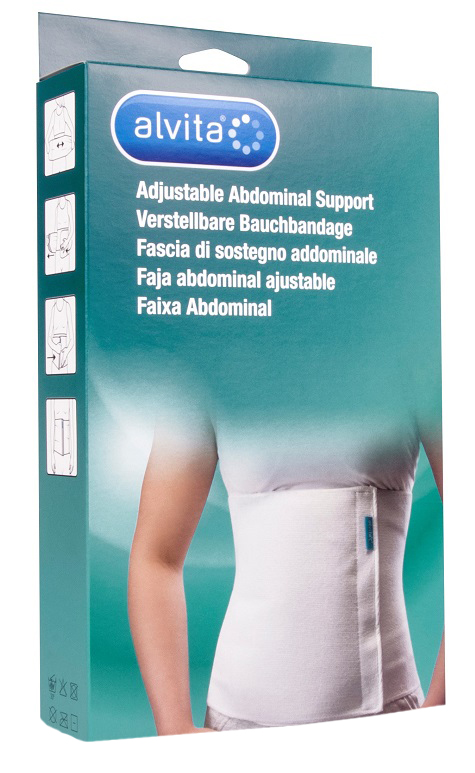 ALVITA FASCIA ADDOMINALE MISURA 2 CIRCONFERENZA 95-100 CM - Farmafamily.it