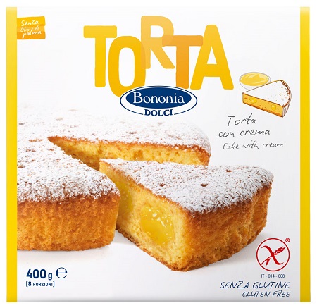 BONONIA TORTA CON CREMA SENZA GLUTINE 400 G - Farmafamily.it