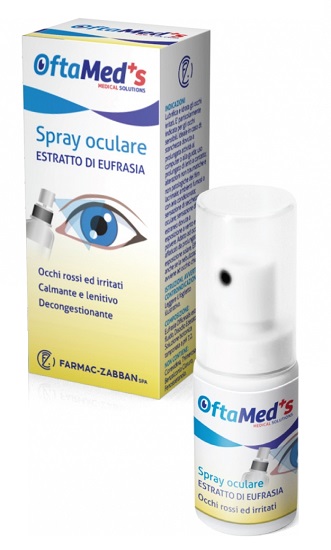 OFTAMED'S SPRAY OCULARE OCCHI ROSSI E IRRITATI ESTRATTO EUFRASIA 10 ML - Farmafamily.it