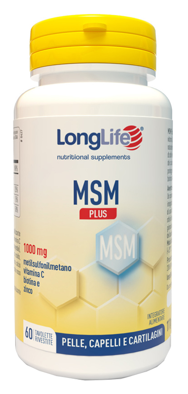 LONGLIFE MSM PLUS 60 TAVOLETTE RIVESTITE DA 1,85 G - Farmafamily.it