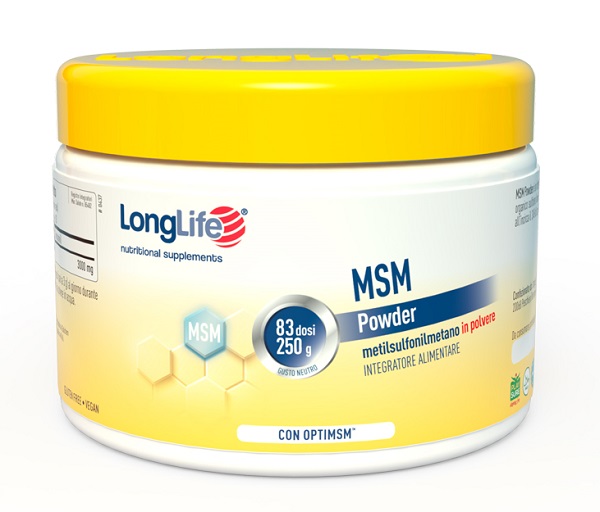 LONGLIFE MSM POWDER 250 G - Farmafamily.it