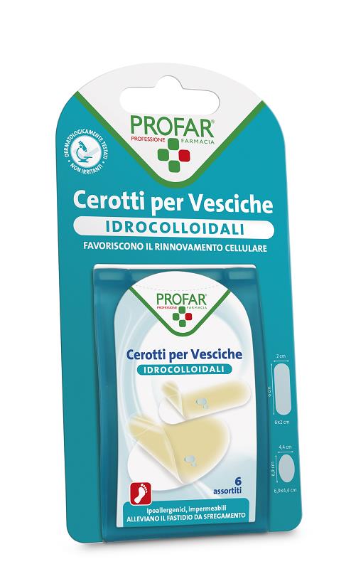 CEROTTO IDROCOLLOIDALE PROFAR ASSORTITO 6 PEZZI - Farmafamily.it