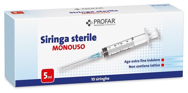 SIRINGA MONOUSO 5 ML PROFAR - Farmafamily.it
