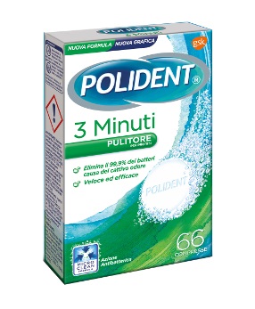 POLIDENT 3 MINUTI 66 COMPRESSE - Farmafamily.it