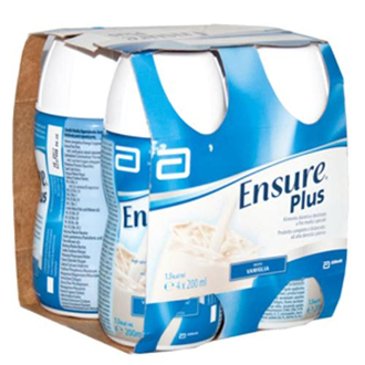 ENSURE PLUS VANIGLIA 4 BOTTIGLIE DA 200 ML - Farmafamily.it