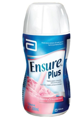 ENSURE PLUS FRAGOLA 4 BOTTIGLE DA 200 ML - Farmafamily.it