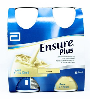 ENSURE PLUS BANANA 4 BOTTIGLIE DA 200 ML - Farmafamily.it