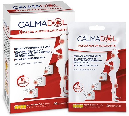 CALMADOL FASCIA RISCALDANTE PACK 6 PEZZI - Farmafamily.it