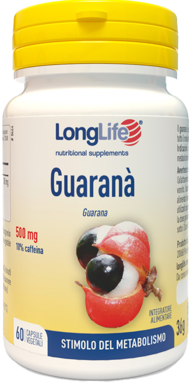 LONGLIFE GUARANA' 60 CAPSULE VEGETALI - Farmafamily.it