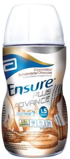 ENSURE PLUS ADVANCE CIOCCOLATO 4 BOTTIGLIE DA 220 ML - Farmafamily.it