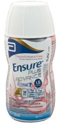 ENSURE PLUS ADVANCE FRAGOLA 4 BOTTIGLIE DA 220 ML - Farmafamily.it