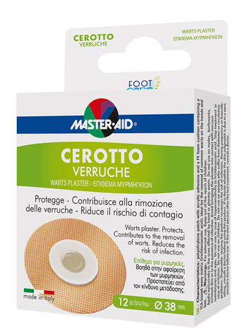 CEROTTO VERRUCHE MASTER-AID FOOTCARE 38 MM 12 PEZZI E3 - Farmafamily.it