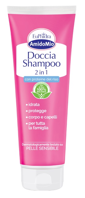 EUPHIDRA AMIDOMIO DOCCIA SHAMPOO 2 IN 1 250 ML - Farmafamily.it