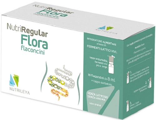 NUTRIREGULAR FLORA 10 FLACONCINI 8 ML - Farmafamily.it