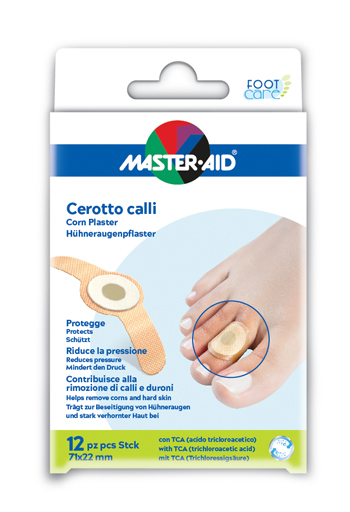 CEROTTO CALLIFUGO MASTER-AID FOOTCARE 71X22 MM 12 PEZZI B2 - Farmafamily.it