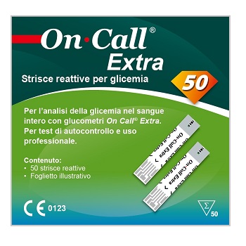 ON CALL EXTRA STRISCE GLICEMIA 50 PEZZI - Farmafamily.it